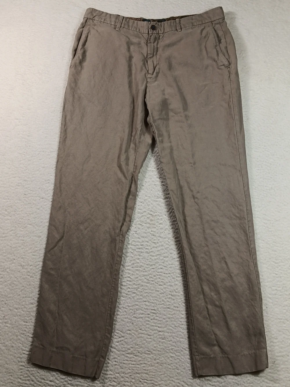 Tommy Bahama Pants Mens 36x34 Tan The Dream Linen Tencel Chino Resort Nautical